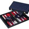 Backgammon azul mediano
