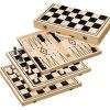 Set de ajedrez + backgammon + damas