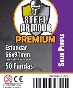 50 Fundas opacas - reverso morado (66x91mm)